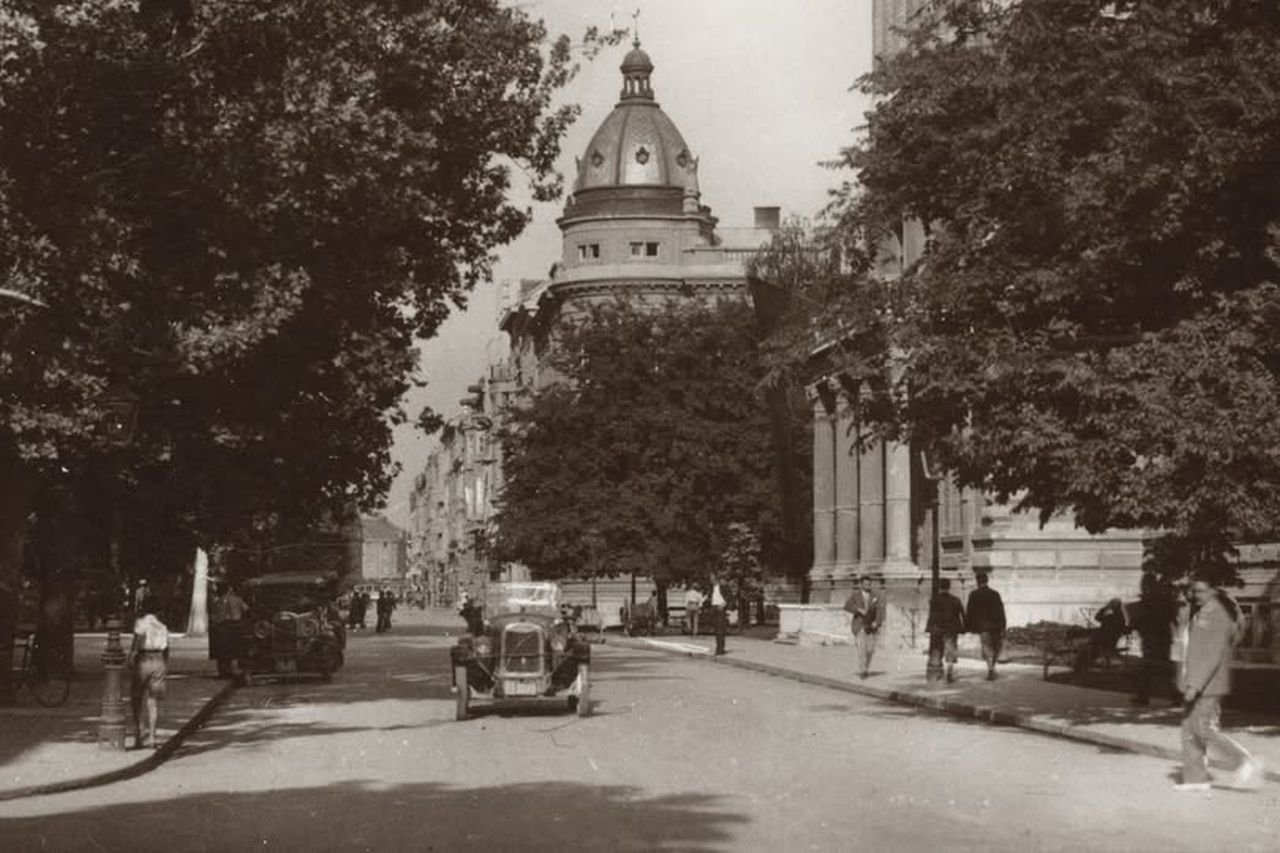 Zrinjevac - Strossmaeyrov trg, oko 1930. godine